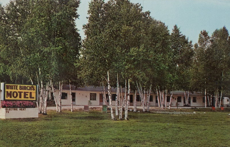 White Birchs Motel - Old Postcard (newer photo)